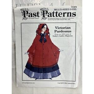 Past Patterns 730 Victorian Pardessus Coat Pattern S-XXL Historical Costume new